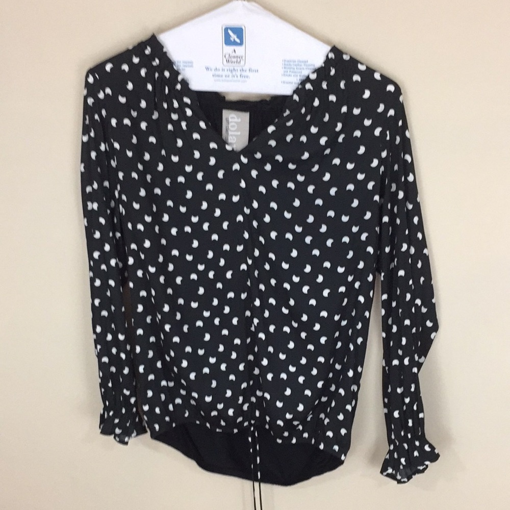 Anthropologie Dolan Left Coast French Quarter Crescent Moon Top Size M